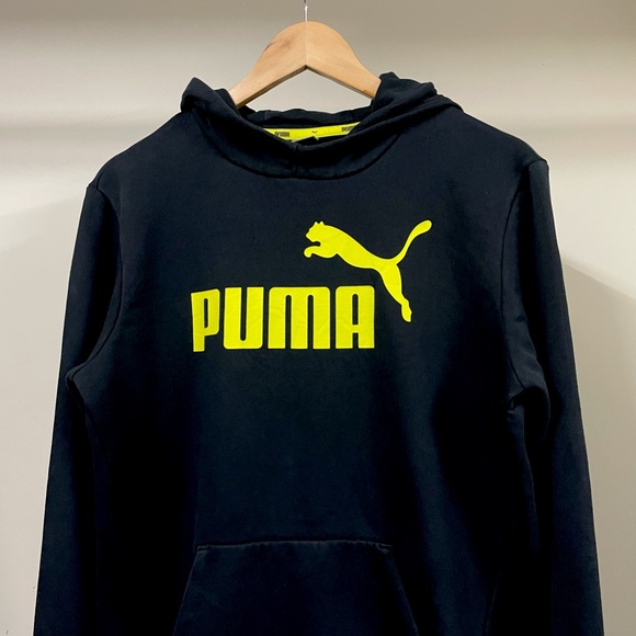 PUMA AUTHENTIC BLACK HOODIE FOR MEN’S & WOMEN’S - Picture 2 of 10